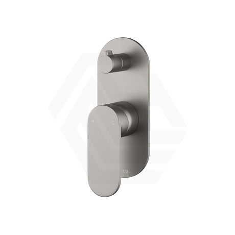 Fienza Empire Slim Vertical Wall Diverter Mixer with Large Oval Plate Variant Colour Available