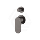 Fienza Empire Slim Vertical Wall Diverter Mixer Small Round Plates Variant Colour Available