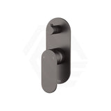 Fienza Empire Slim Vertical Wall Diverter Mixer with Large Oval Plate Variant Colour Available