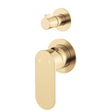 Fienza Empire Slim Vertical Wall Diverter Mixer Small Round Plates Variant Colour Available