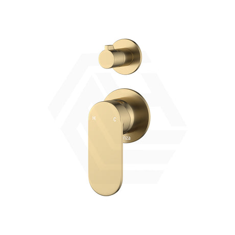 Fienza Empire Slim Vertical Wall Diverter Mixer Small Round Plates Variant Colour Available