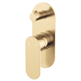 Fienza Empire Slim Vertical Wall Diverter Mixer, Large Oval Plate Variant Colour Available
