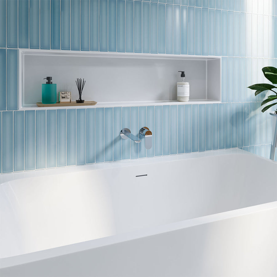 Fienza Empire Slim 160/200mm Outlet Basin/Bath Wall Mixer Set Round Plates Variant Colour Available