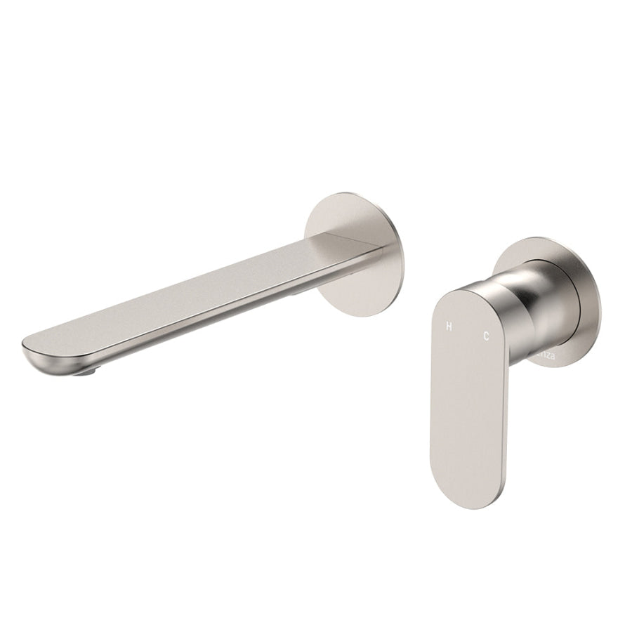 Fienza Empire Slim 160/200mm Outlet Basin/Bath Wall Mixer Set Round Plates Variant Colour Available