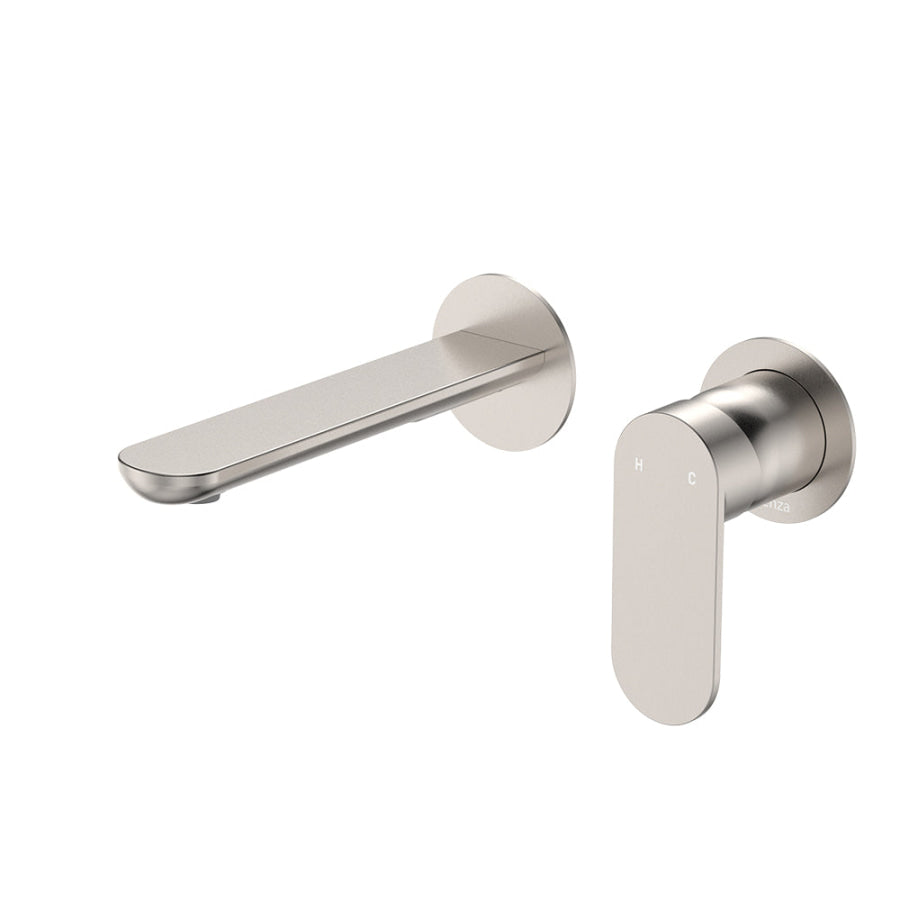 Fienza Empire Slim 160/200mm Outlet Basin/Bath Wall Mixer Set Round Plates Variant Colour Available