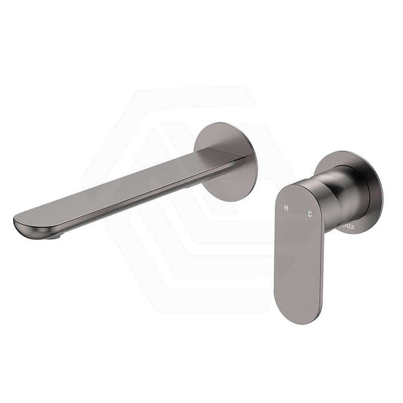 Fienza Empire Slim 160/200mm Outlet Basin/Bath Wall Mixer Set Round Plates Variant Colour Available