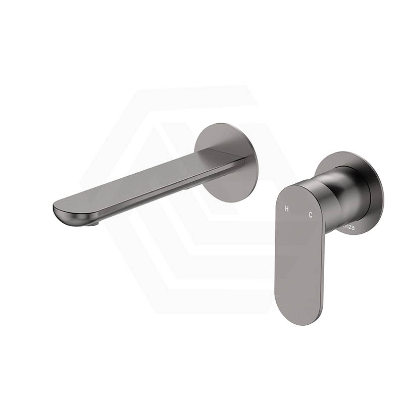 Fienza Empire Slim 160/200mm Outlet Basin/Bath Wall Mixer Set Round Plates Variant Colour Available