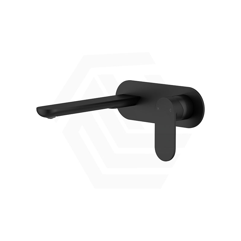 Fienza Empire Slim 160/200mm Outlet Basin/Bath Wall Mixer Set Oval Plate Variant Colour Available