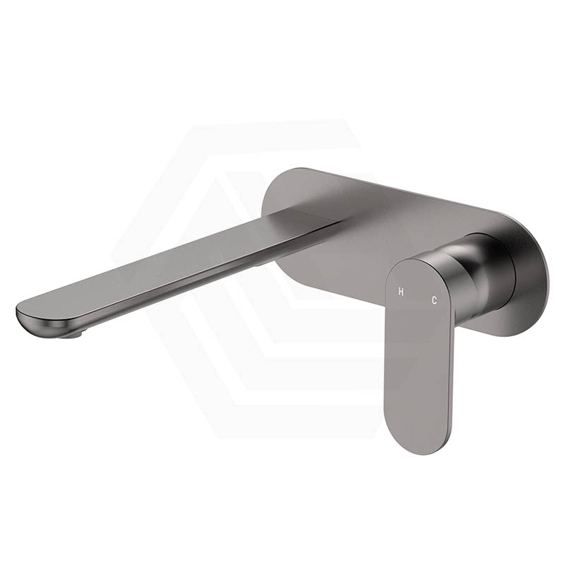 160/200mm Fienza Empire Slim Outlet Basin/Bath Wall Mixer Set Oval Plate Variant Colour Available
