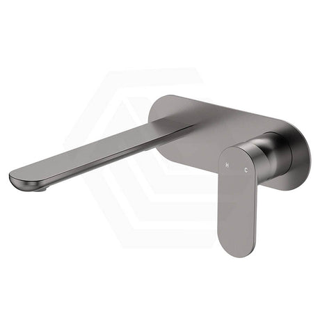 160/200mm Fienza Empire Slim Outlet Basin/Bath Wall Mixer Set Oval Plate Variant Colour Available