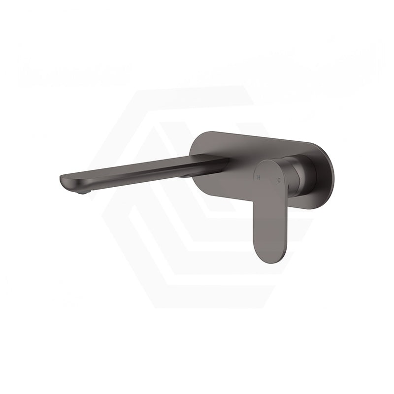 Fienza Empire Slim 160/200mm Outlet Basin/Bath Wall Mixer Set Oval Plate Variant Colour Available
