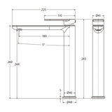 Fienza Empire Slim Cold Start Tall Basin Mixer Variant Colour Available