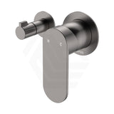 Fienza Empire Slim Horizontal Wall Diverter Mixer with Small Round Plates Variant Colour Available