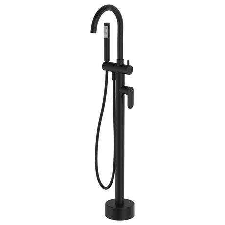 Fienza Empire Slim Floor Mounted Bath Mixer With Hand Shower Variant Colour Available