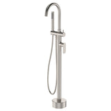 Fienza Empire Slim Floor Mounted Bath Mixer With Hand Shower Variant Colour Available
