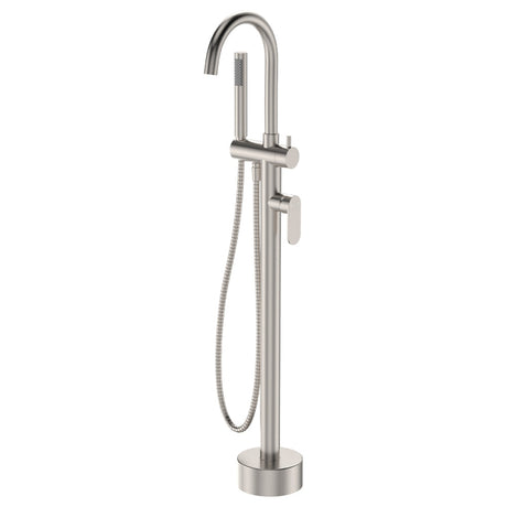 Fienza Empire Slim Floor Mounted Bath Mixer With Hand Shower Variant Colour Available