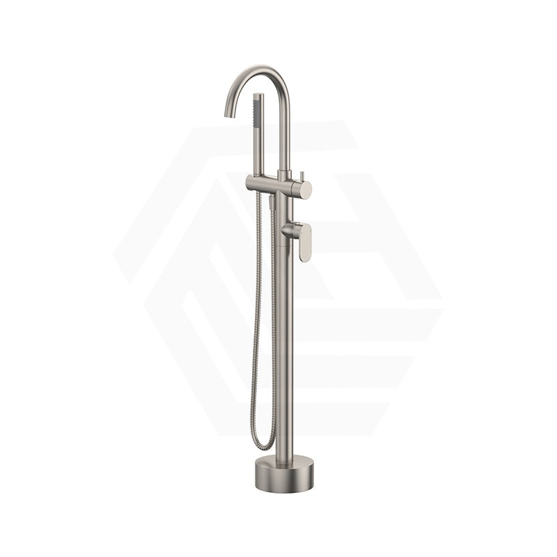 Fienza Empire Slim Floor Mounted Bath Mixer With Hand Shower Variant Colour Available