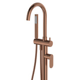 Fienza Empire Slim Floor Mounted Bath Mixer With Hand Shower Variant Colour Available