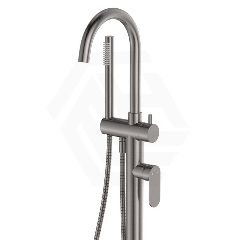 Fienza Empire Slim Floor Mounted Bath Mixer With Hand Shower Variant Colour Available