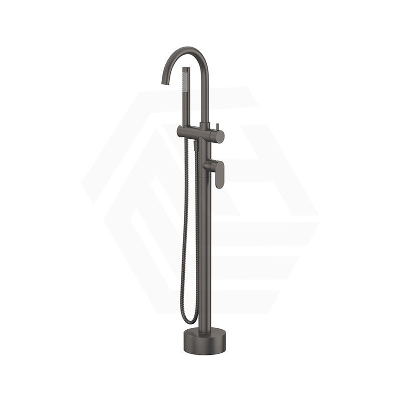 Fienza Empire Slim Floor Mounted Bath Mixer With Hand Shower Variant Colour Available