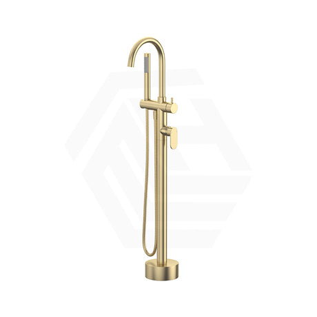 Fienza Empire Slim Floor Mounted Bath Mixer With Hand Shower Variant Colour Available