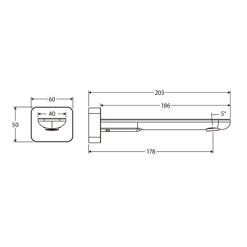 180/220mm Fienza Empire Slim Basin/Bath Outlet Square Plate Variant Colour Available