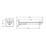180/220mm Fienza Empire Slim Basin/Bath Outlet Square Plate Variant Colour Available