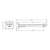 180/220mm Fienza Empire Slim Basin/Bath Outlet Square Plate Variant Colour Available