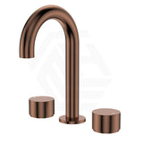 Fienza Kaya Round Basin Tap Set Hob Mounted Brushed Copper