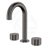 Fienza Kaya Round Basin Tap Set Hob Mounted Gunmetal Grey