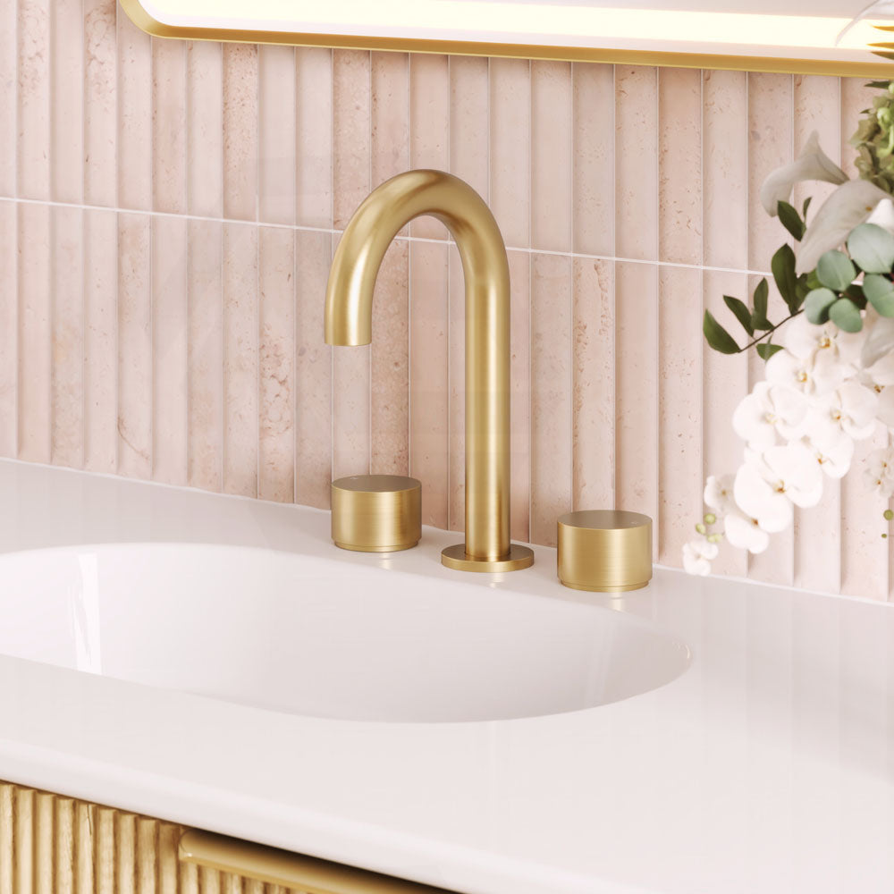 Fienza Kaya Round Hob Mounted Basin Tap Set Variant Colour Available