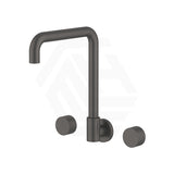 Fienza Kaya Squareline Wall Mounted Tap Set Swivel Outlet Variant Colour Available