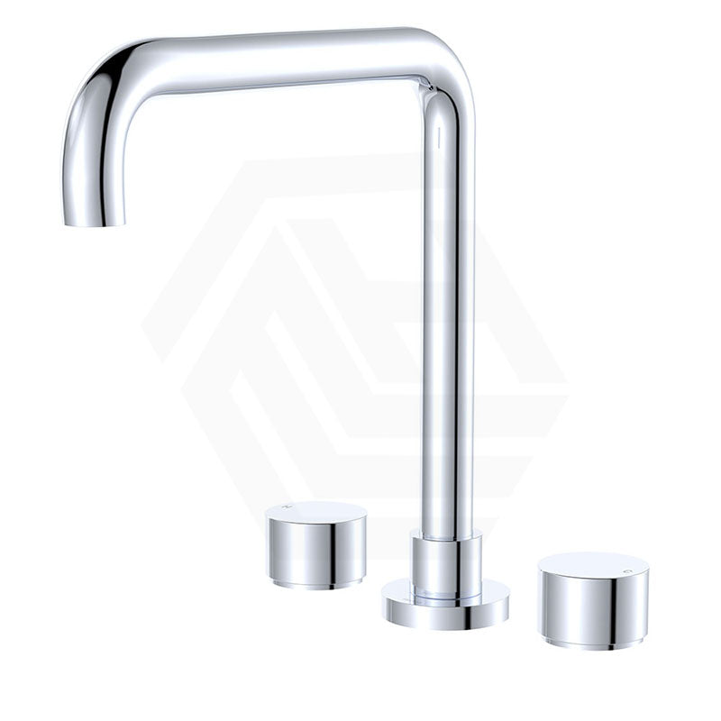 Fienza Kaya Squareline Hob Mounted Basin/Bath Tap Set Variant Colours Available