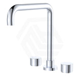 Fienza Kaya Squareline Hob Mounted Basin/Bath Tap Set Variant Colours Available