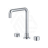 Fienza Kaya Squareline Hob Mounted Basin/Bath Tap Set Variant Colours Available
