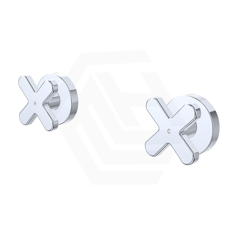 Fienza Kaya Cross Lead Free Brass Wall Top Assemblies Variant Colour Available