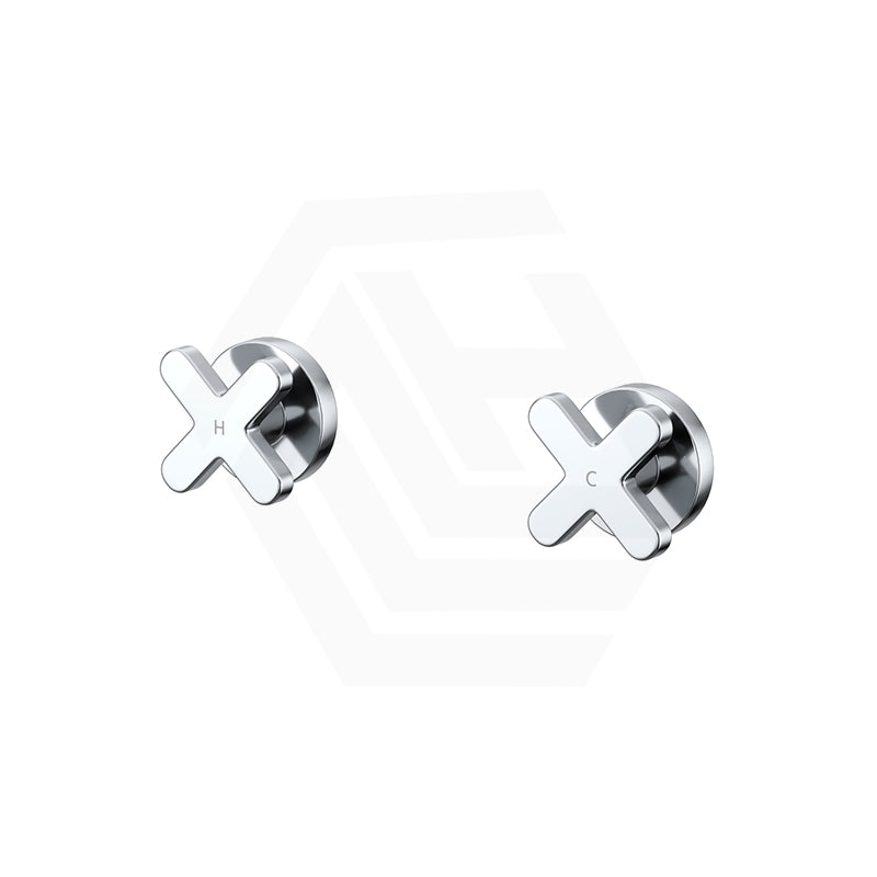 Fienza Kaya Cross Lead Free Brass Wall Top Assemblies Variant Colour Available