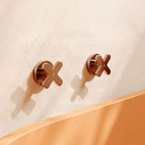 Fienza Kaya Cross Lead Free Brass Wall Top Assemblies Variant Colour Available