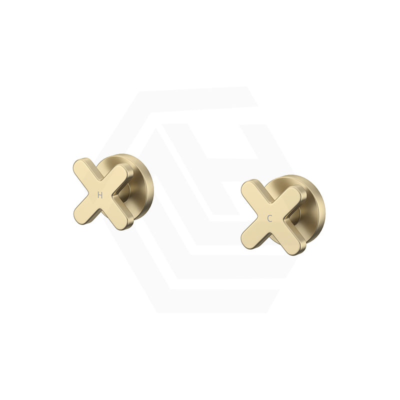 Fienza Kaya Cross Lead Free Brass Wall Top Assemblies Variant Colour Available