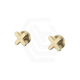 Fienza Kaya Cross Lead Free Brass Wall Top Assemblies Variant Colour Available