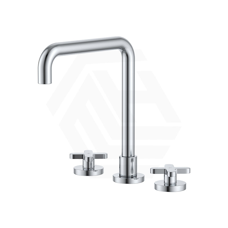 Fienza Kaya Squareline Hob Mounted Cross Tap Set Variant Colours Available