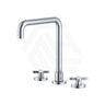 Fienza Kaya Squareline Hob Mounted Cross Tap Set Variant Colours Available