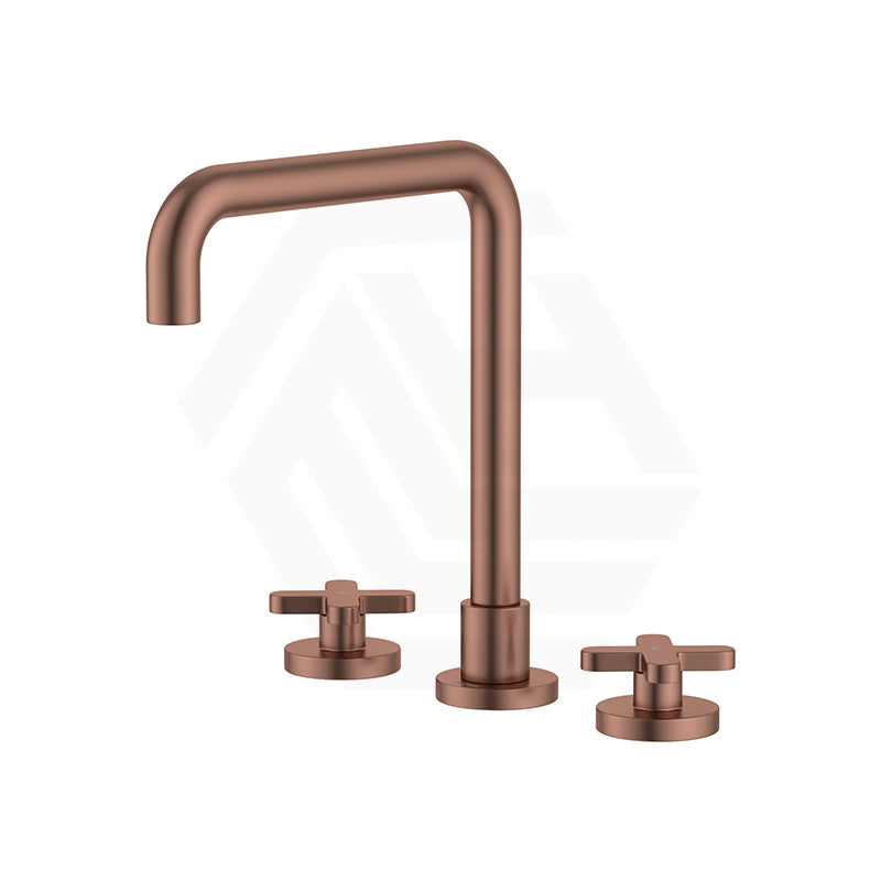 Fienza Kaya Squareline Hob Mounted Cross Tap Set Variant Colours Available