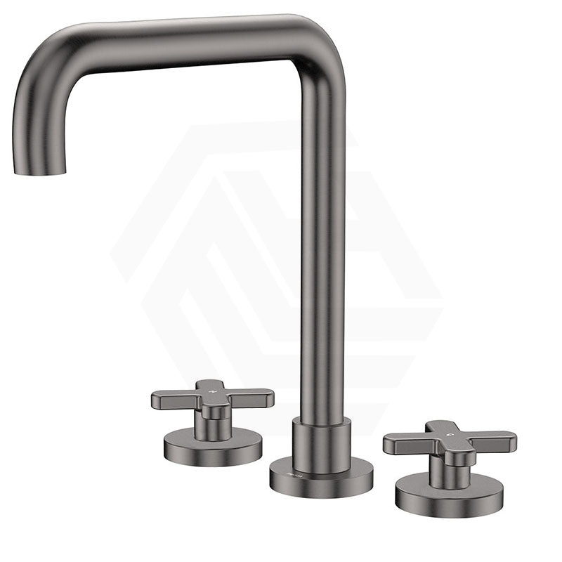 Fienza Kaya Squareline Hob Mounted Cross Tap Set Variant Colours Available