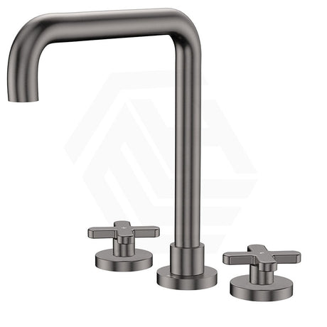 Fienza Kaya Squareline Hob Mounted Cross Tap Set Variant Colours Available