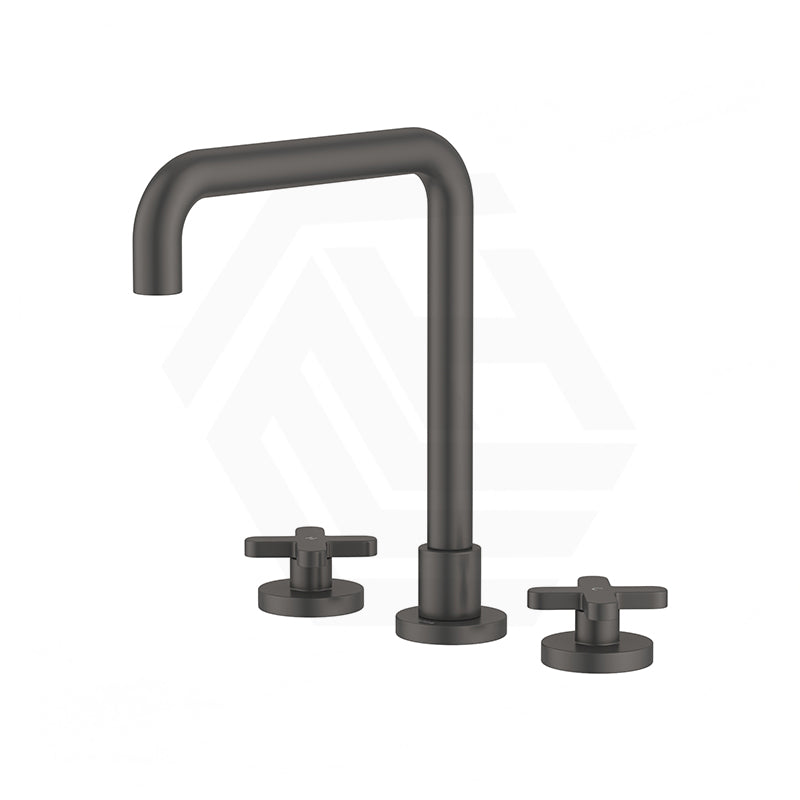 Fienza Kaya Squareline Hob Mounted Cross Tap Set Variant Colours Available