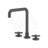 Fienza Kaya Squareline Hob Mounted Cross Tap Set Variant Colours Available
