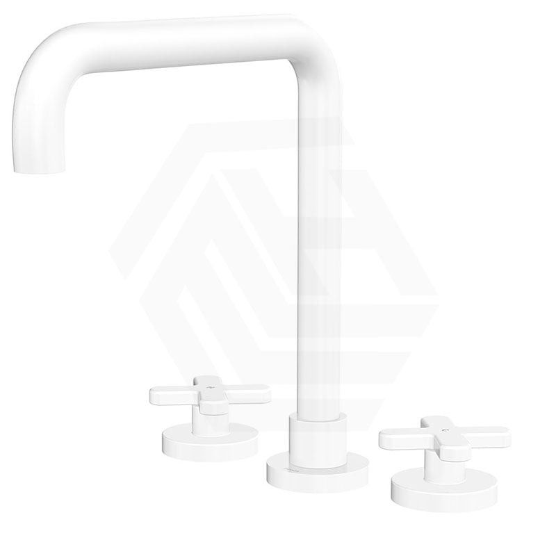 Fienza Kaya Squareline Hob Mounted Cross Tap Set Variant Colours Available