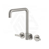 Fienza Kaya Squareline Wall Mounted Lever Tap Set Swivel Spout Variant Colour Available
