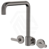 Fienza Kaya Squareline Wall Mounted Lever Tap Set Swivel Spout Variant Colour Available